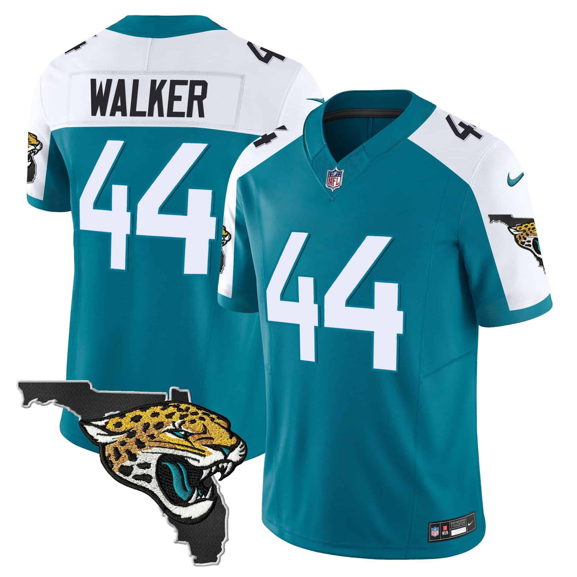 Men Jacksonville Jaguars #44 Walker Green 2024 Nike Florida Patch Vapor NFL Jersey